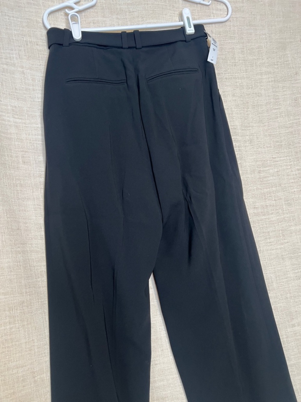 Aritzia Babaton Metropolis Black Belted Wide-Leg Trousers - Picture 7 of 8